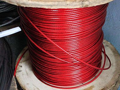 温州包塑钢丝绳钢丝横断面有圆形或异形